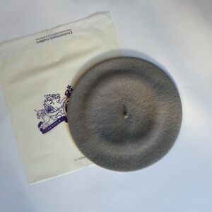 New Gray Merino Wool French Style Beret.